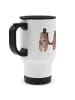 Mr. & Mrs. Panda Travel Mug Bär Heirat ohne Spruch in Weiß