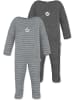 Normani Outdoor Sports Normani Outdoor Sports 2er Pack MERINO Baby Merino Strampler „Levin" in Grau/Anthrazit