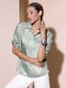 creation L Bluse in kalkmint-silberfarben