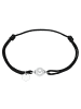 Rafaela Donata Armband Sterling Silber Muschelkernperle weiß in schwarz