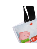 Mr. & Mrs. Panda Tote Bag Glühschwein Sause Design mit Spruch in Weiß