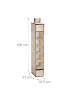 relaxdays Kleiderschrank-Hängeregal in Beige - (B)16,5 x (H)106 x (T)31 cm