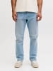 Aprel Relaxed Fit Jeans in Light Blue Denim