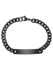 Adeliás Unisex Armband – Panzerarmband aus Edelstahl 22 cm in schwarz