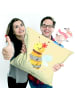 Mr. & Mrs. Panda Dekokissen Biene Blume ohne Spruch in Gelb Pastell