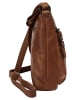 SPIKES & SPARROW Umhängetasche echt Leder in cognac