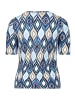 Betty Barclay Basic Shirt mit Rippenstruktur in Light Blue-Blue