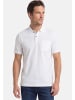 Redmond Poloshirt Basic in Weiß / hellblau