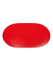 Saleen Tischset, Kunststoff, oval, 45x30cm in Rot