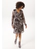 Aniston CASUAL Blusenkleid in grau-taupe-braun