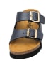 Palado Plateau-Pantoletten Korfu PL Metallic in Anthrazit/Gold