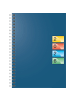 BRUNNEN Buchkalender 796 Dataline A5 1 Woche/2 Seiten Karton-Einband blau 2026