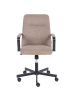 Beliani Bürostuhl CAROGA in Braun/Schwarz - (W) 62 x (H) 90 x (L) 62 cm