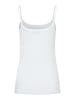 More & More schmales Basic-Top, Spaghettiträger in off white