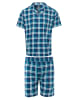 Threadbare Pyjama Temple PJ Set in Navy / Green Check