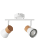 Brilliant Moka Spotrohr 2flg in weiß matt/braun