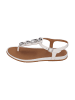 fitflop Pantoletten GRACIE ULTRA-JEWEL LEATHER T-BAR in weiß