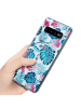 cadorabo Hülle für Samsung Galaxy S10 4G Blumen Muster in SCHILDKRÖTENBLÄTTER