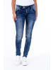 BLUE MONKEY Slim Fit Jeans für Damen in blau