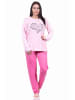 NORMANN Pyjama langarm Schlafanzug - 70743 in rosa
