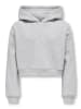 KIDS ONLY Kapuzensweatshirt KOGSWEAT L/S HOODIE SHORT in light grey melange