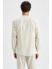 DeFacto Langarmshirt MODERN FIT in Hellbeige