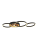 Licht-Erlebnisse Deckenlampe EEK G (B)42 x (L)89 x (H)8 cm in Schwarz Braun
