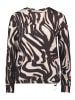 BETTY & CO Casual-Shirt mit Tunnelzug in Nature/Black