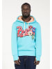 PLUS EIGHTEEN Herren Kapuzenpullover in Türkis