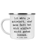 Mr. & Mrs. Panda Kaffeebecher Spruch Motivationsbett mit Spruch in Weiß