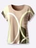 creation L Rundhalsshirt in beige-pistazie-bedruckt
