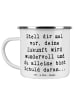 Mr. & Mrs. Panda Kaffeebecher Spruch Mutig zu sich selbst stehen... in Weiß