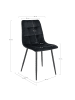 ebuy24 Esszimmerstuhl Middelfart Schwarz 2er Set
