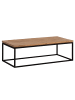 FineBuy Couchtisch in Braun / Akazie / 120x60x40