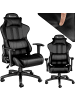 tectake Racing Gaming Stuhl  Belastbarkeit 120 kg, schwarz