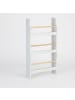 relaxdays Bücherregal "Wolke" in Weiß/ Natur - (B)42,5 x (H)80 x (T)14 cm