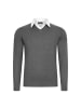 Cappuccino Italia Pullover Mock in Grau
