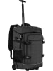 normani Rucksack mit Trolleyfunktion 37 L und Regenüberzug in Blau