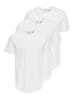 ONLY & SONS 3er-Pack T-shirt in White 2