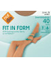 Nur Die  Feinstrumpfhose Fit in Form, 40 Den in Amber