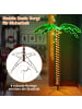 COSTWAY 154cm künstliche beleuchtete Palme in Grün
