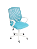 Beliani Bürostuhl BONNY in Blau/Weiß - (W) 66 x (H) 97 x (L) 66 cm