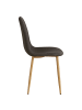 Homestyle4u Esszimmerstuhl 4er Set in Anthrazit