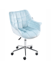 Beliani Bürostuhl LABELLE in Blau - (W) 54 x (H) 81 x (L) 54 cm