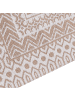 Beliani Kurzflor BAGLAR in Beige/Weiß - (W) 80 x (H) 0.7 x (L) 150 cm