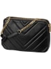 DKNY Umhängetasche Delphine Lamb Double Zip Crossbody in Black/Gold