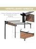 Outsunny Pergola in Grau & Braun 300L x 400B x 223H cm