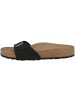 Birkenstock Sandale Madrid Birko-Flor Nubuk schmal in schwarz