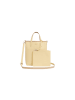 Lacoste Beige Leder Handtasche