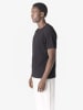 KOROSHI Henley shirt struktur in Schwarz